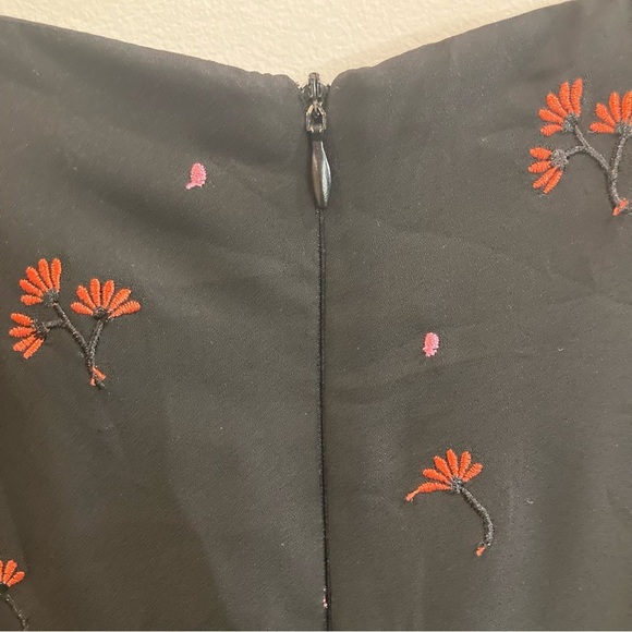 HONEY BELLE  Sz L Embroidered Floral Sandalwood Wide Leg Lined Top Jumpsuit NEW - Picture 13 of 16